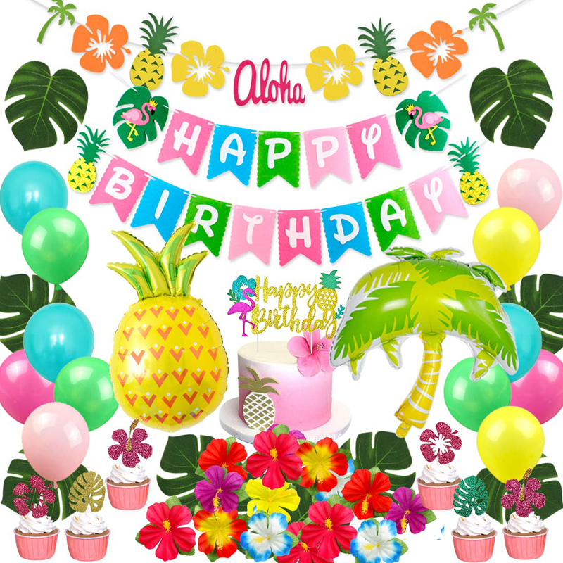 Flamingo-Pineapple-Banner-Hawaiian-Luau-Theme-Birthday-Party-Decorations-Tropical-Party-Supplies