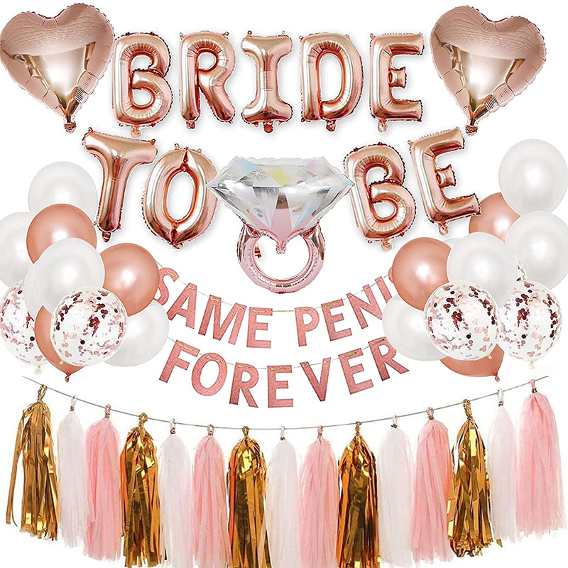Rose Gold Bride To Be Balloon Gold Team Bride Ball Hen Party Accessories  Bridal Shower Bachelorette